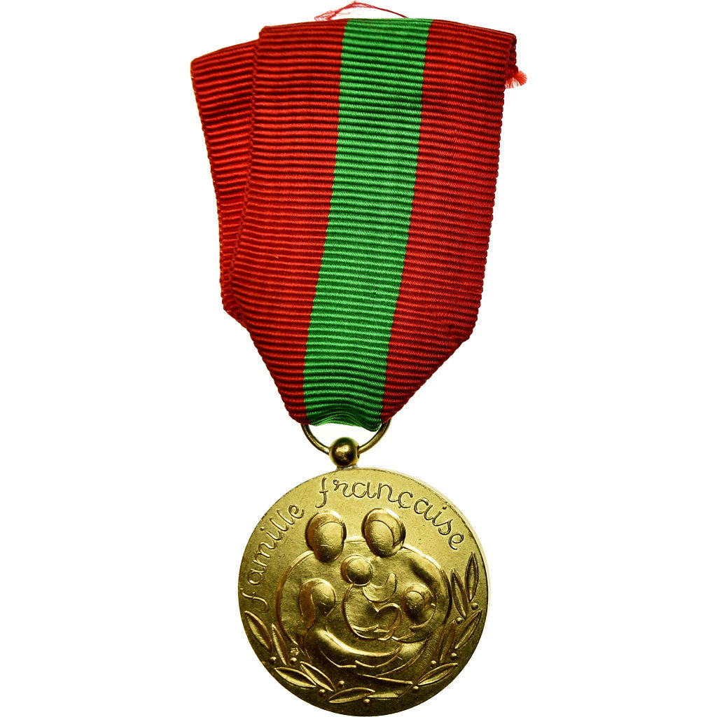 France, Médaille de la Famille Française, Medal, Uncirculated, Gilt Bronze, 33