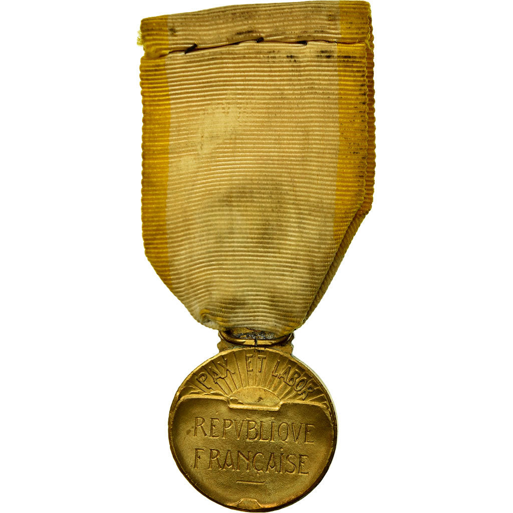 Francia, Education Physique, République Française, medalla, Muy buen estado