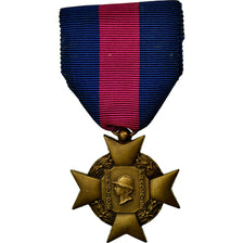 Francia, Services Militaires Volontaires, medalla, Excellent Quality, Bronce, 36