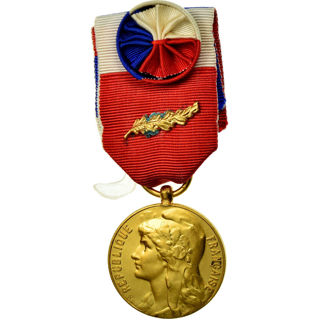 Francia, Industrie-Travail-Commerce, medaglia, 1987, Eccellente qualità, Bronzo