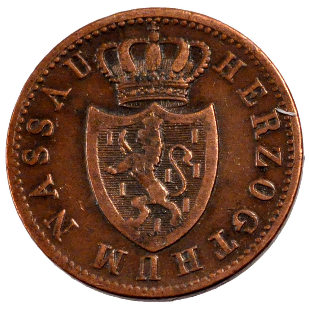 Allemagne, Nassau, Duc Adolph, 1 Kreuzer