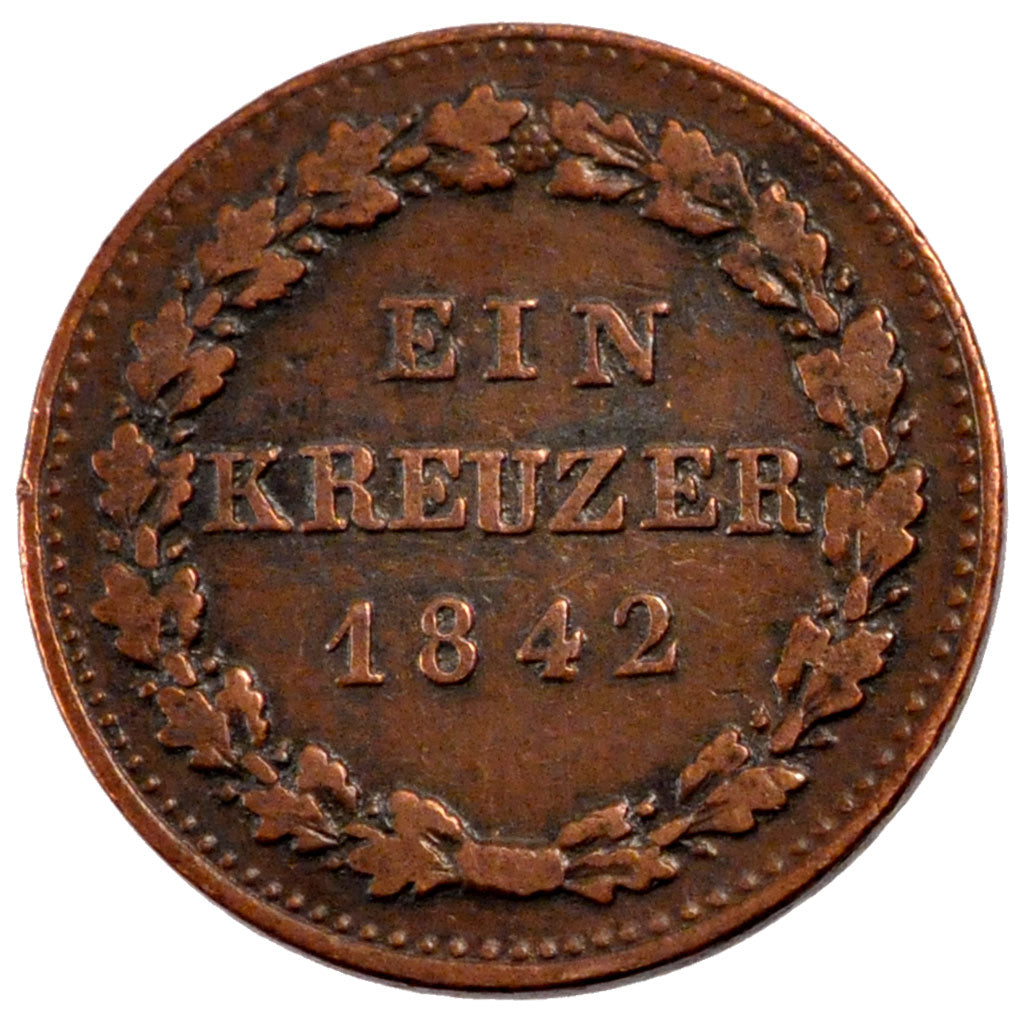 Allemagne, Nassau, Duc Adolph, 1 Kreuzer