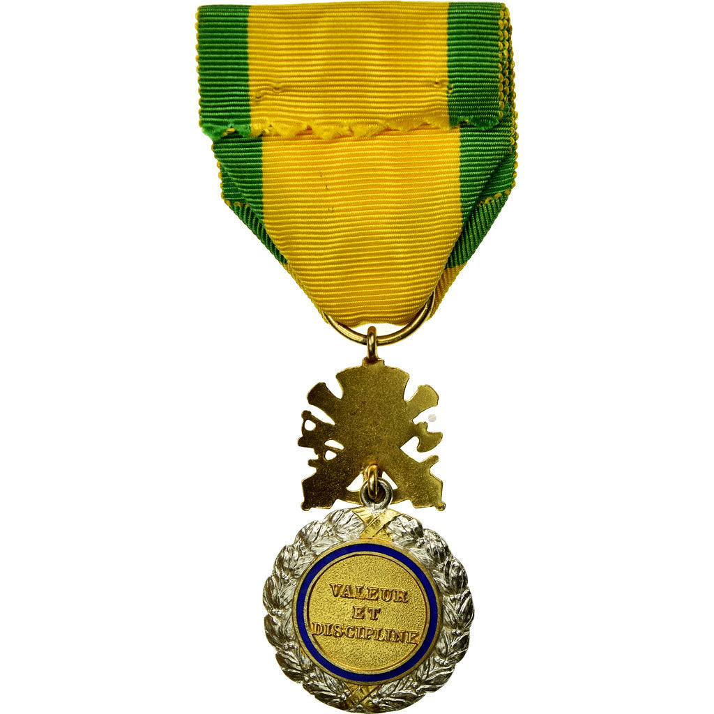 Francia, Troisième République, Valeur et Discipline, medalla, 1870, Sin