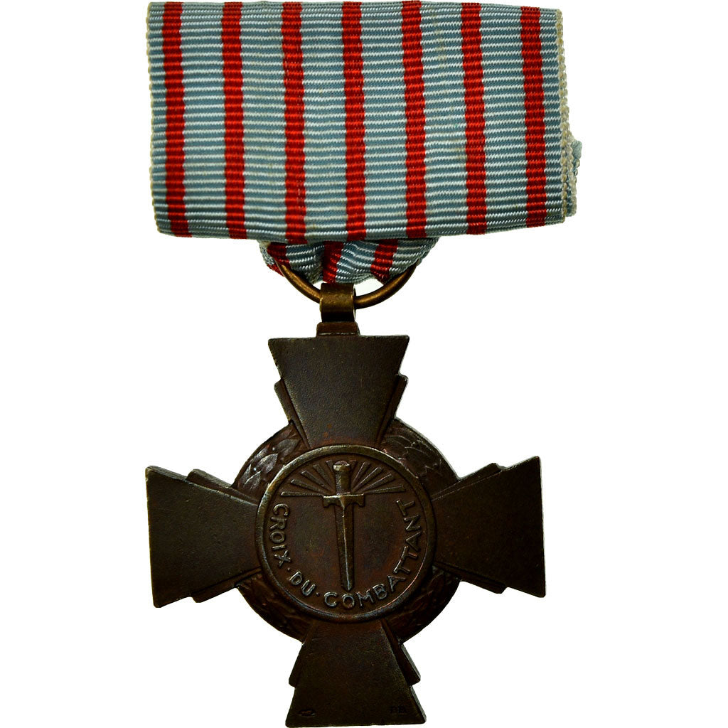 Frankreich, Croix du Combattant, Medaille, 1914-1918, Excellent Quality, Bronze