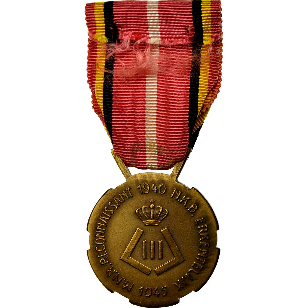 Belgium, Reconnaissance de la Nation, Medal, 1940-1945, Excellent Quality