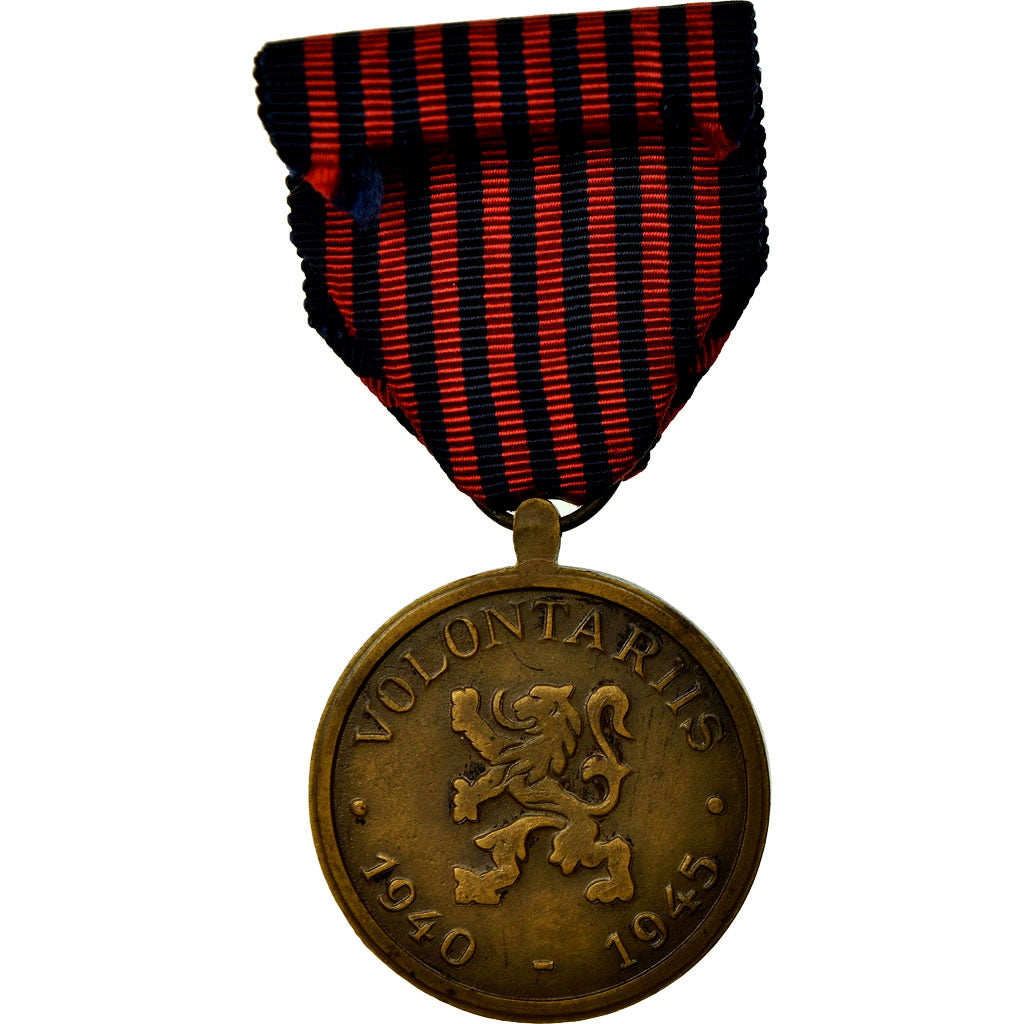 Belgium, Volontaire de Guerre, Medal, 1940-1945, Excellent Quality, Bronze, 36