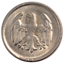 GERMANY, WEIMAR REPUBLIC, Mark, 1924, Munich, KM #42, AU(50-53), Silver, 23,...