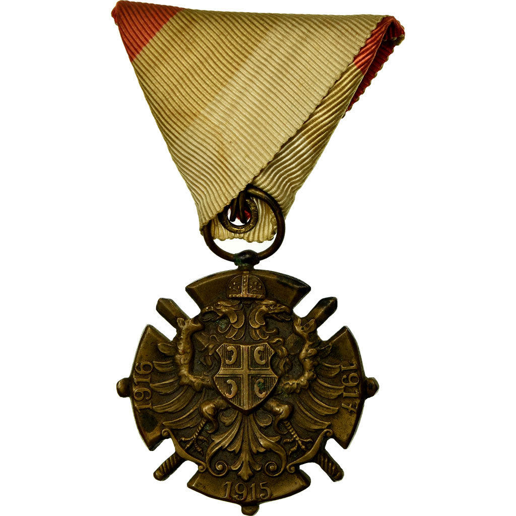 Serbia, Médaille commémorative de Serbie, Medal, 1914-1918, Excellent Quality