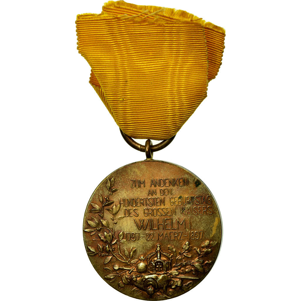 GERMANY, WEIMAR REPUBLIC, Commémorative du Centenaire de Guillaume Ier, Medal