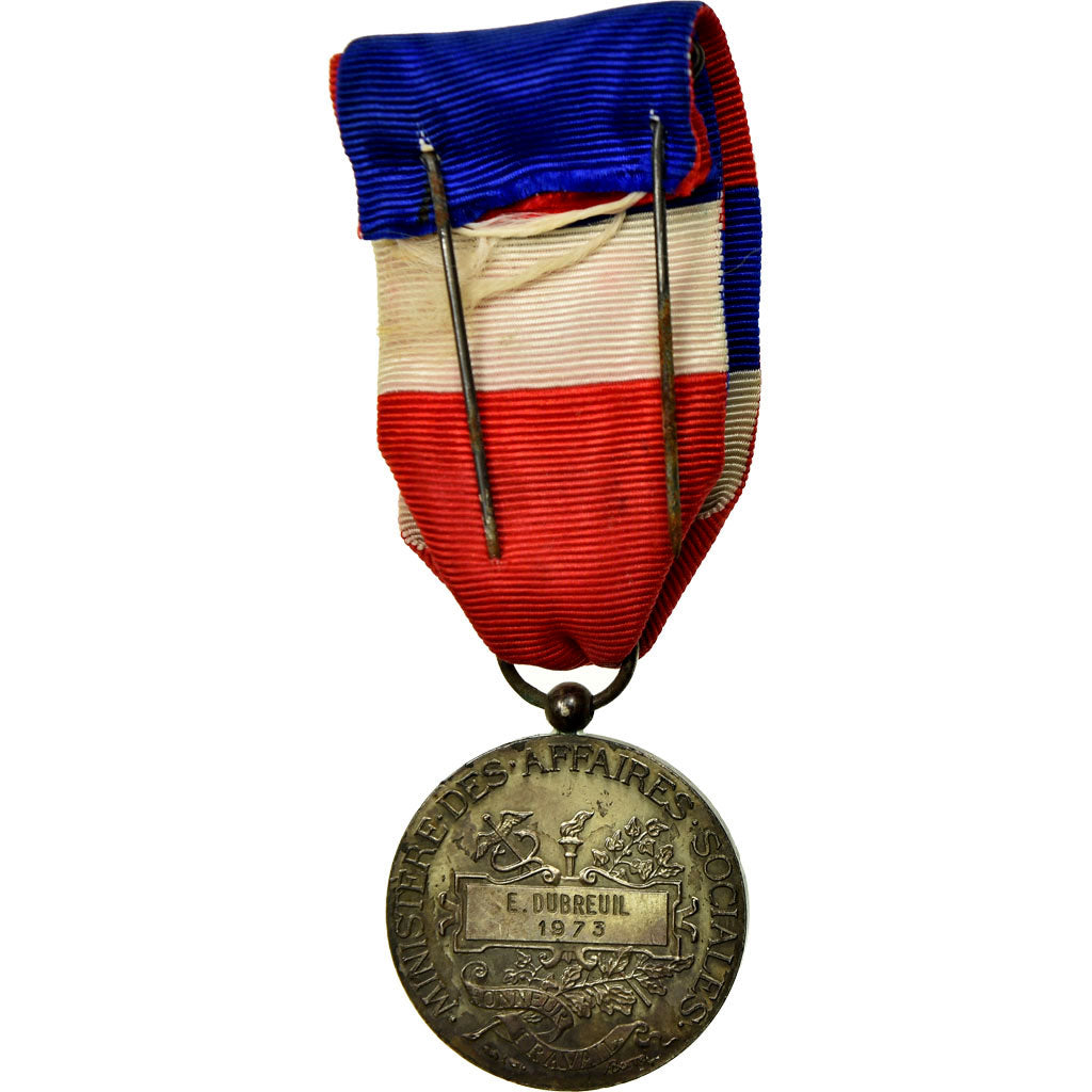France, Médaille d'honneur du travail, Medal, 1973, Excellent Quality