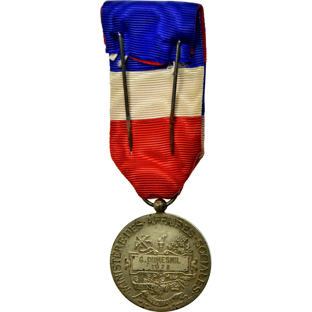 France, Médaille d'honneur du travail, Medal, 1972, Very Good Quality