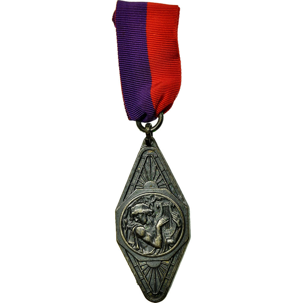France, Prix de Musique, Medal, Excellent Quality, Silvered bronze, 50