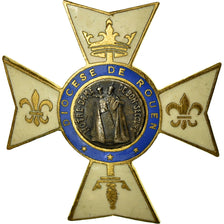 France, Croix de Procession du Diocèse de Rouen, Medal, Excellent Quality