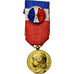 France, Médaille d'honneur du travail, Medal, Uncirculated, Mattei, Gilt