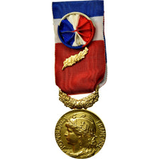 France, Médaille d'honneur du travail, Medal, Uncirculated, Mattei, Gilt
