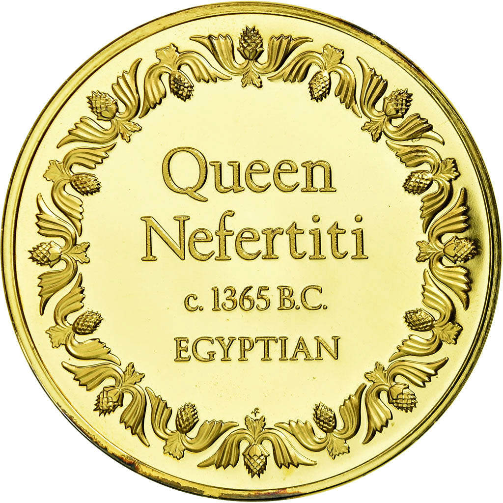Égypte, Médaille, Queen Nefertiti, SPL+, Vermeil