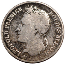 BELGIUM, 2 Francs, 2 Frank, 1843, KM #9.1, VF(20-25), Silver, 9.66