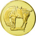 Cina, medaglia, T'ang Dynasty Horse, SPL+, Vermeil