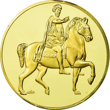 France, Medal, Marc-Aurèle, Rome Antique, MS(64), Vermeil