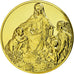 France, Medal, La Vierge au Rocher, Leonard de Vinci, MS(64), Vermeil
