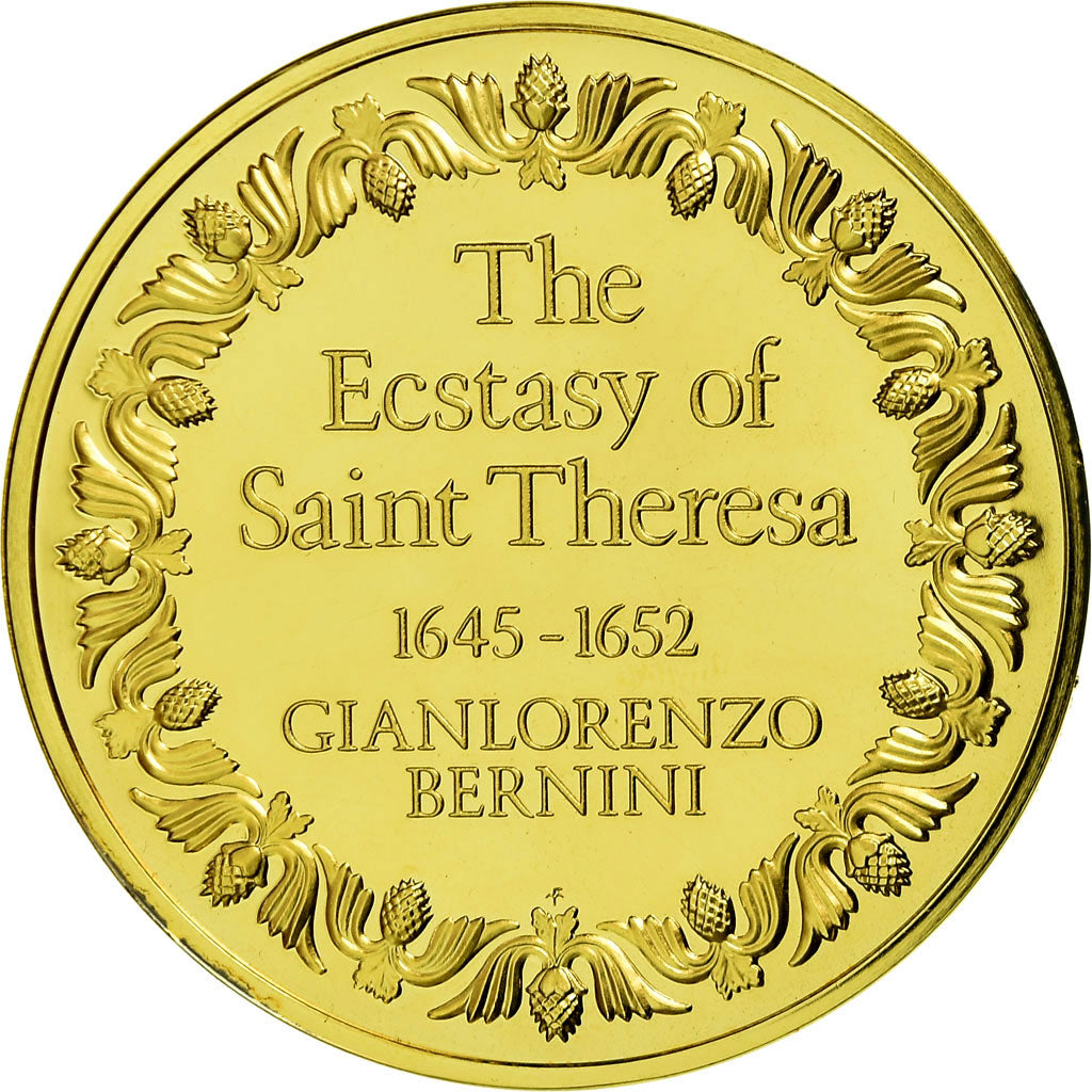 France, Médaille, L'Extase de Sainte Thérèse, Bernini, SPL+, Vermeil