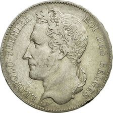 Moneta, Belgia, Leopold I, 5 Francs, 5 Frank, 1848, EF(40-45), Srebro