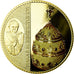 Vatican, Medal, Benoit XVI, Tiara Papalis, MS(65-70), Copper Gilt