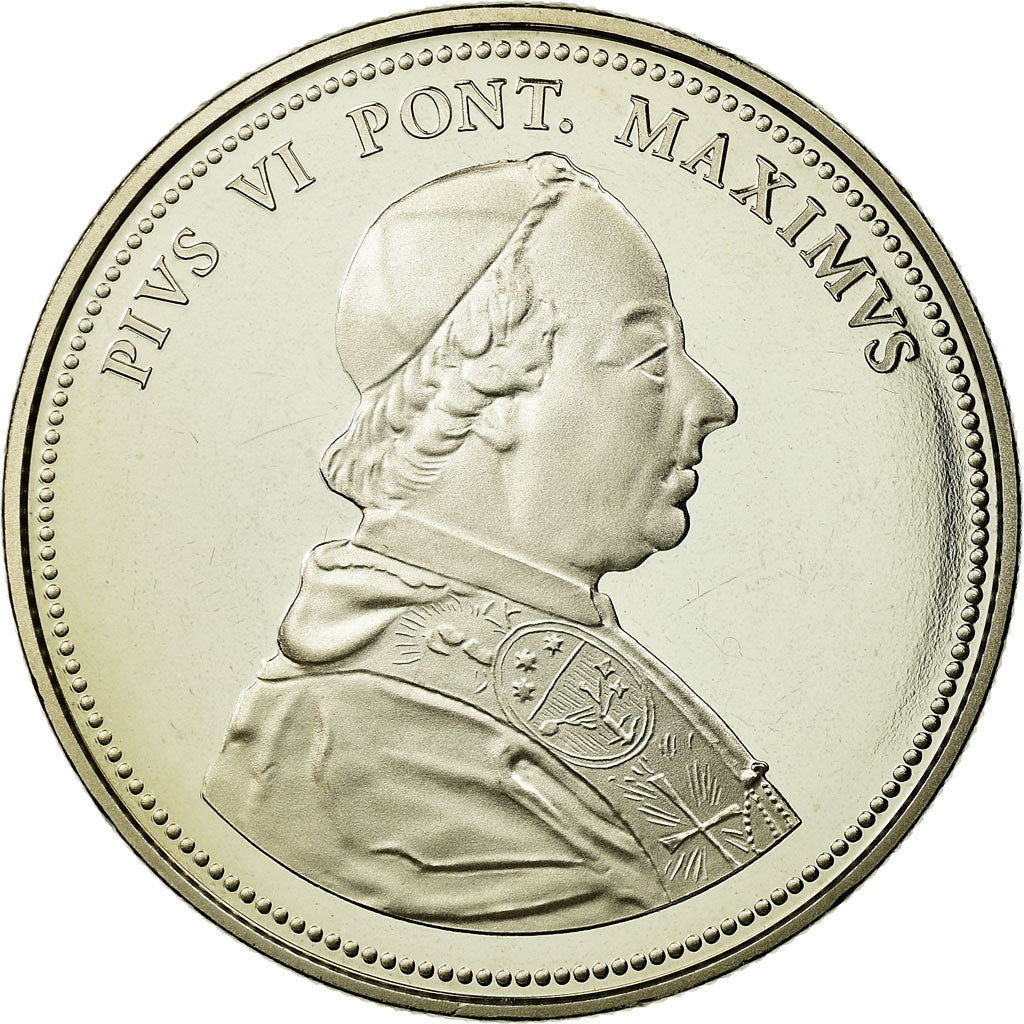 Vatican, Medal, Le Pape Pie VI, MS(65-70), Copper-nickel