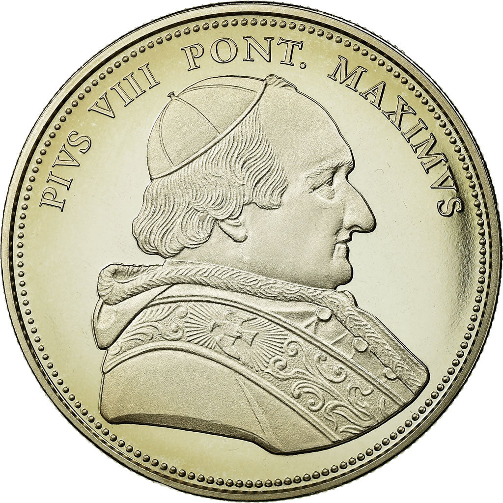 Vatican, Medal, Le Pape Pie VIII, MS(65-70), Copper-nickel