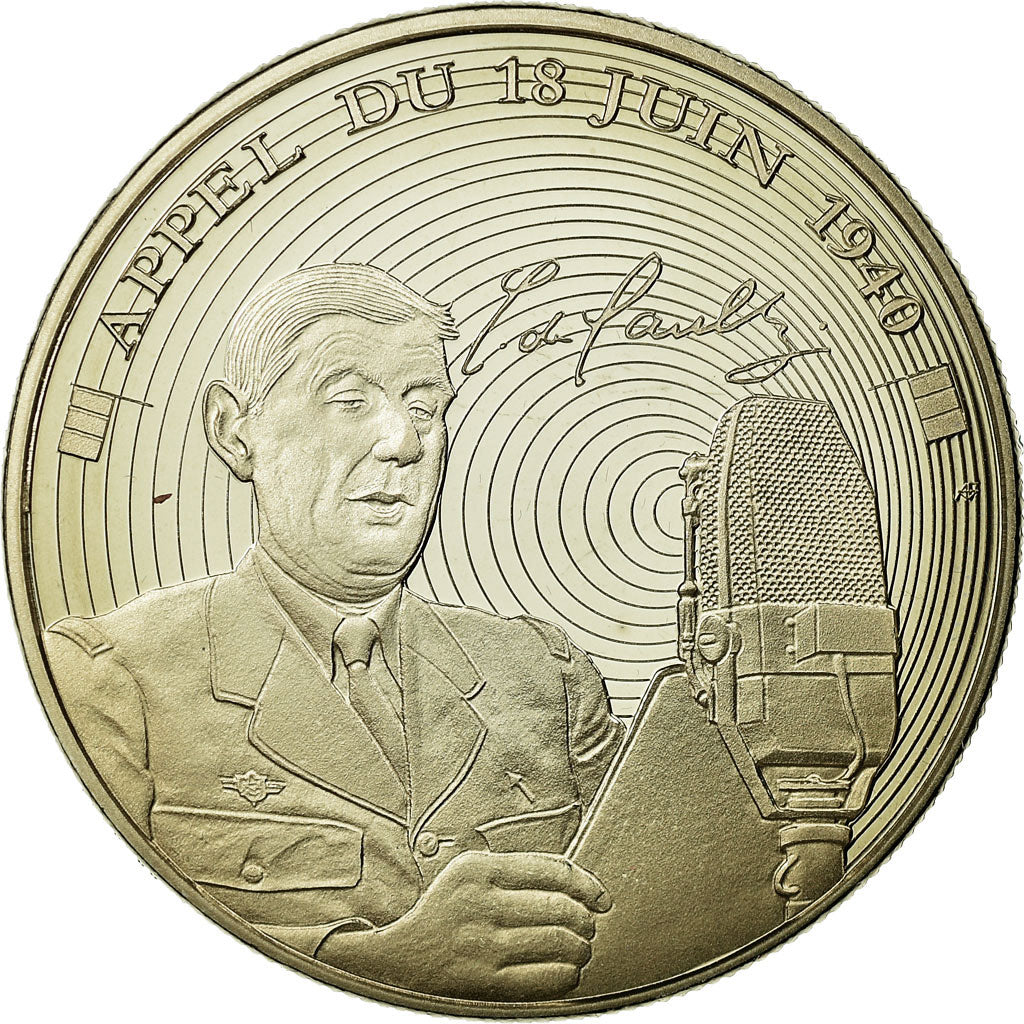 França, Medal, Charles De Gaulle, Appel du 18 juin 1940, MS(65-70)