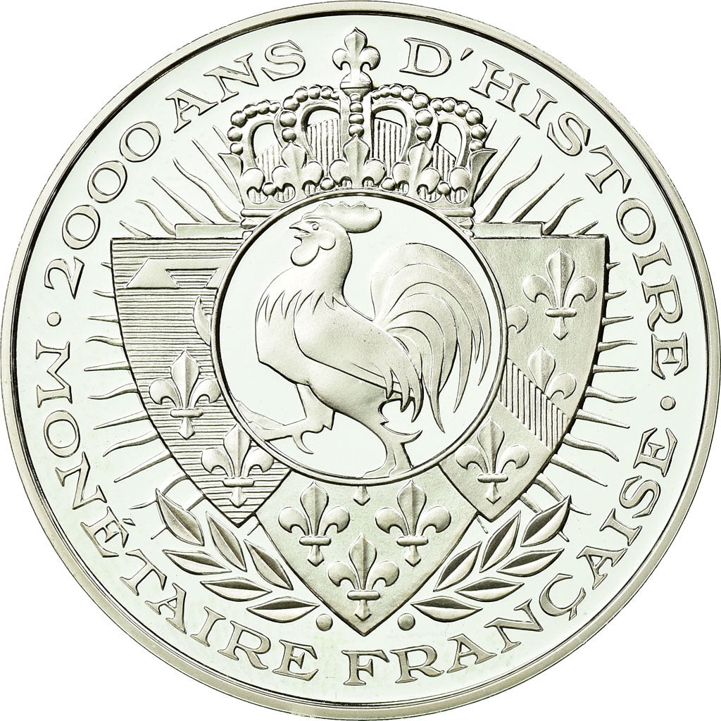 France, Medal, 2000 Ans d'Histoire Monétaire, Louis d'Or, MS(65-70), Silver