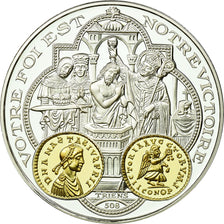 France, Medal, 2000 Ans d'Histoire Monétaire, Triens Mérovingien, MS(65-70)