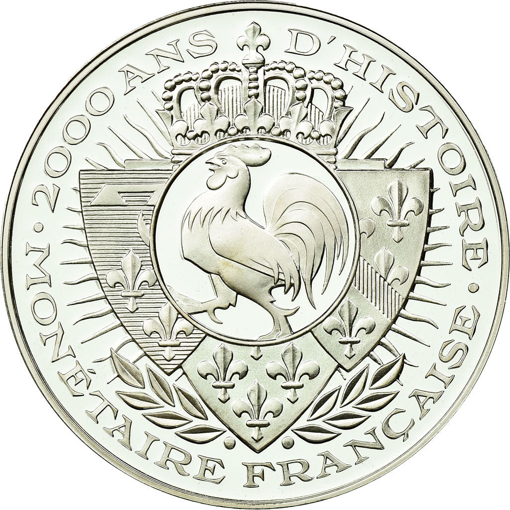 France, Medal, 2000 Ans d'Histoire Monétaire, Agnel d'Or, MS(65-70), Silver