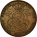 Moneta, Belgia, Leopold I, 5 Centimes, 1848, AU(55-58), Miedź