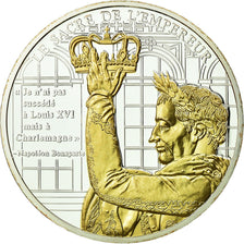 Francia, medalla, La vie de Napoléon Bonaparte, le Sacre de l'Empereur, FDC