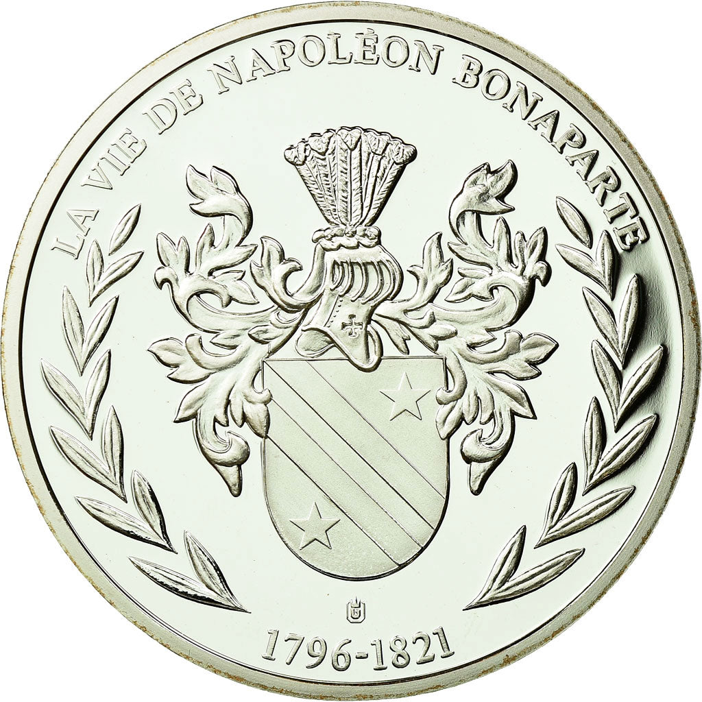 Francia, medalla, La vie de Napoléon Bonaparte, le Sacre de l'Empereur, FDC