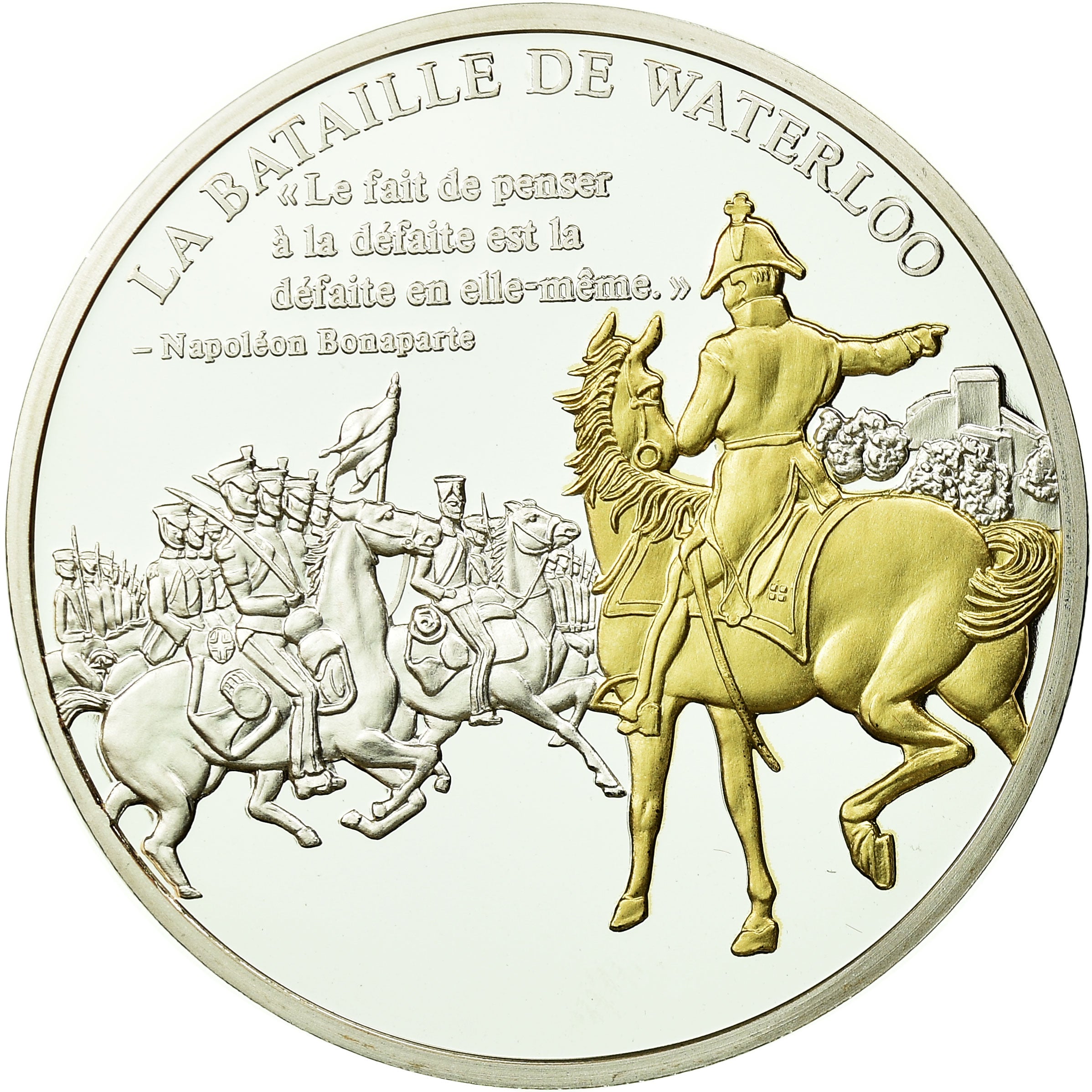 France, Medal, Napoléon Ier, Bataille de Waterloo (1815), MS(65-70), Copper