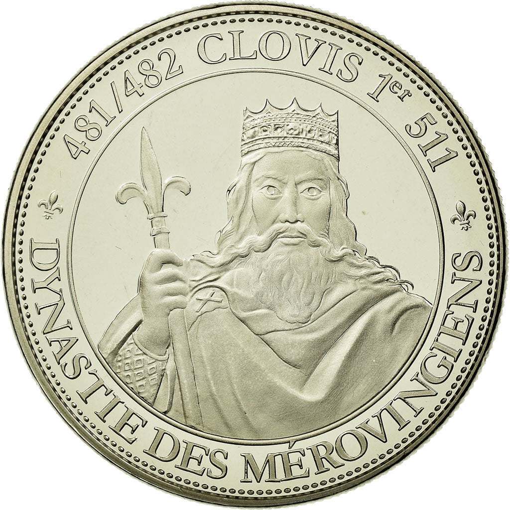 Frankrijk, Medaille, Roi de France, Clovis, FDC, Copper-nickel