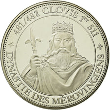 Frankrijk, Medaille, Roi de France, Clovis, FDC, Copper-nickel