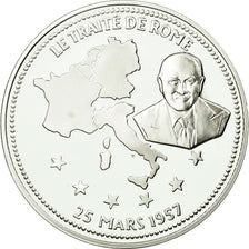 France, Medal, Le Traité de Rome, History, MS(65-70), Silver