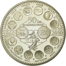 França, Medal, L'Europe des XXVII, 50 ans du nouveau Franc, História, 2010