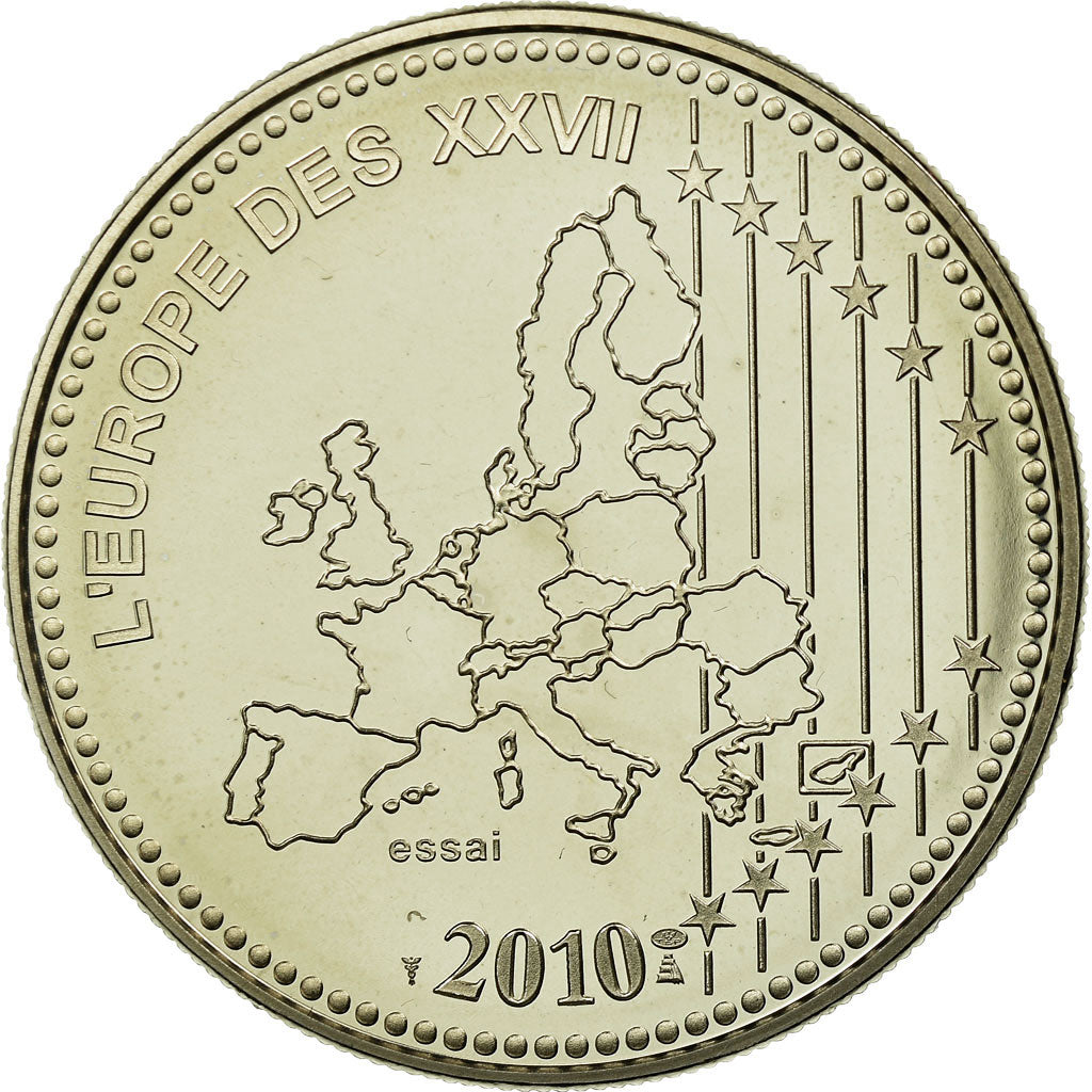França, Medal, L'Europe des XXVII, 50 ans du nouveau Franc, História, 2010