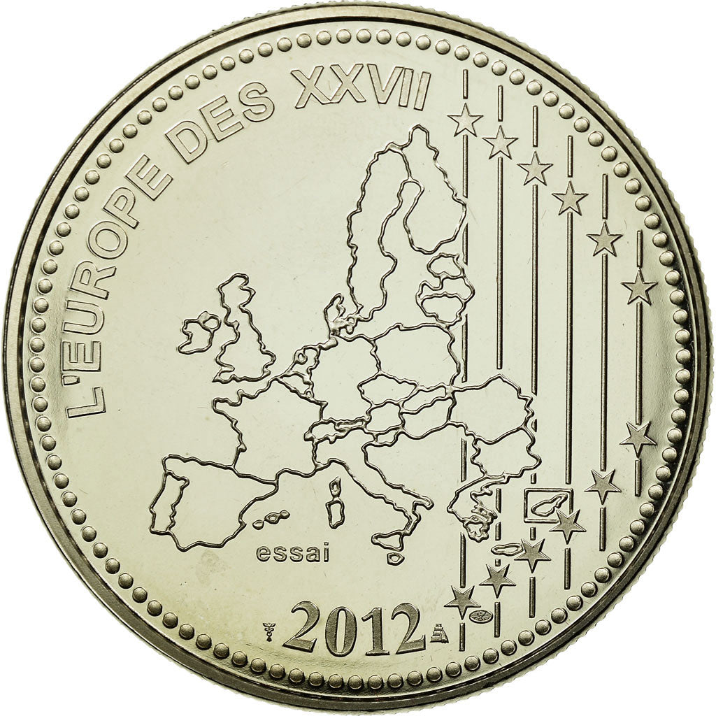 France, Medal, L'Europe des XXVII, 10 Ans de l'Euro, 2012, MS(65-70)