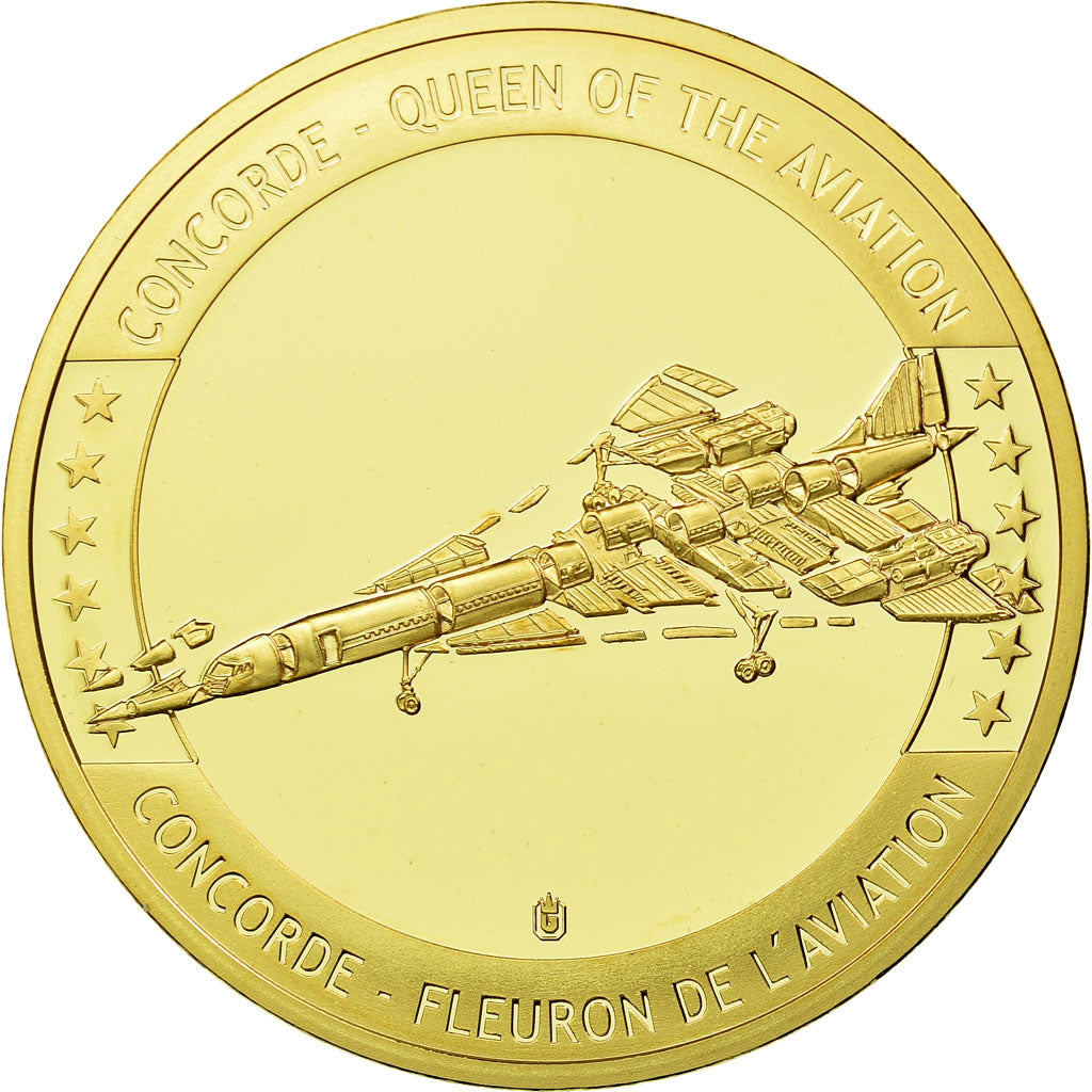 Francia, medaglia, Concorde, La Légende, Aviation, SPL+, Rame dorato