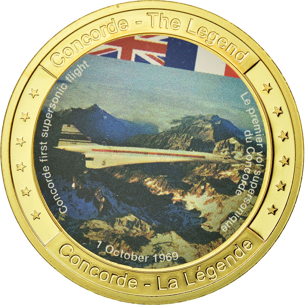Francia, medaglia, Concorde, La Légende, Aviation, SPL+, Rame dorato