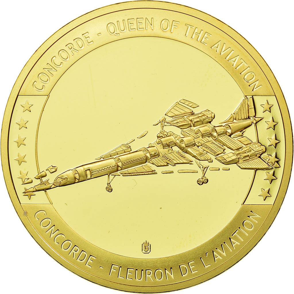Francia, medaglia, Concorde, La Légende, Aviation, SPL+, Rame dorato