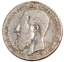 Belgian Congo, 50 Centimes, 1887, VF(20-25), Silver, 2.41