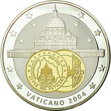 France, Medal, L'Europe, Vatican, 2004, MS(65-70), Copper Plated Silver