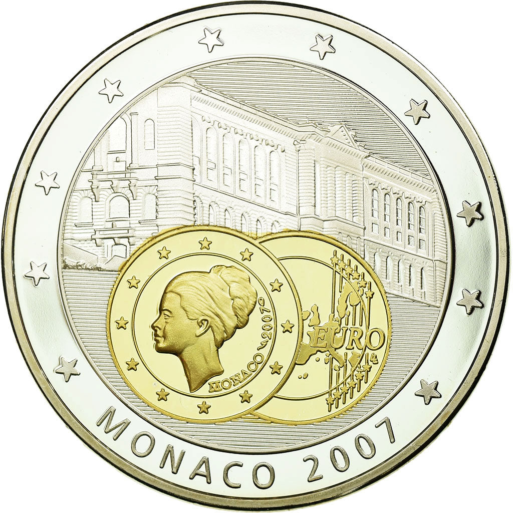 France, Medal, L'Europe, Monaco, 2004, MS(65-70), Copper Plated Silver