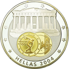 France, Medal, L'Europe, Grèce, 2004, MS(65-70), Copper Plated Silver